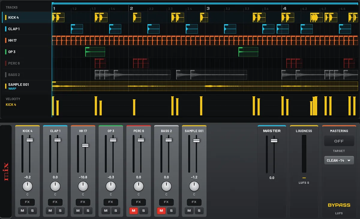 Trackouts in Padhead: Trackouts, mixer and stem export for MPC projects